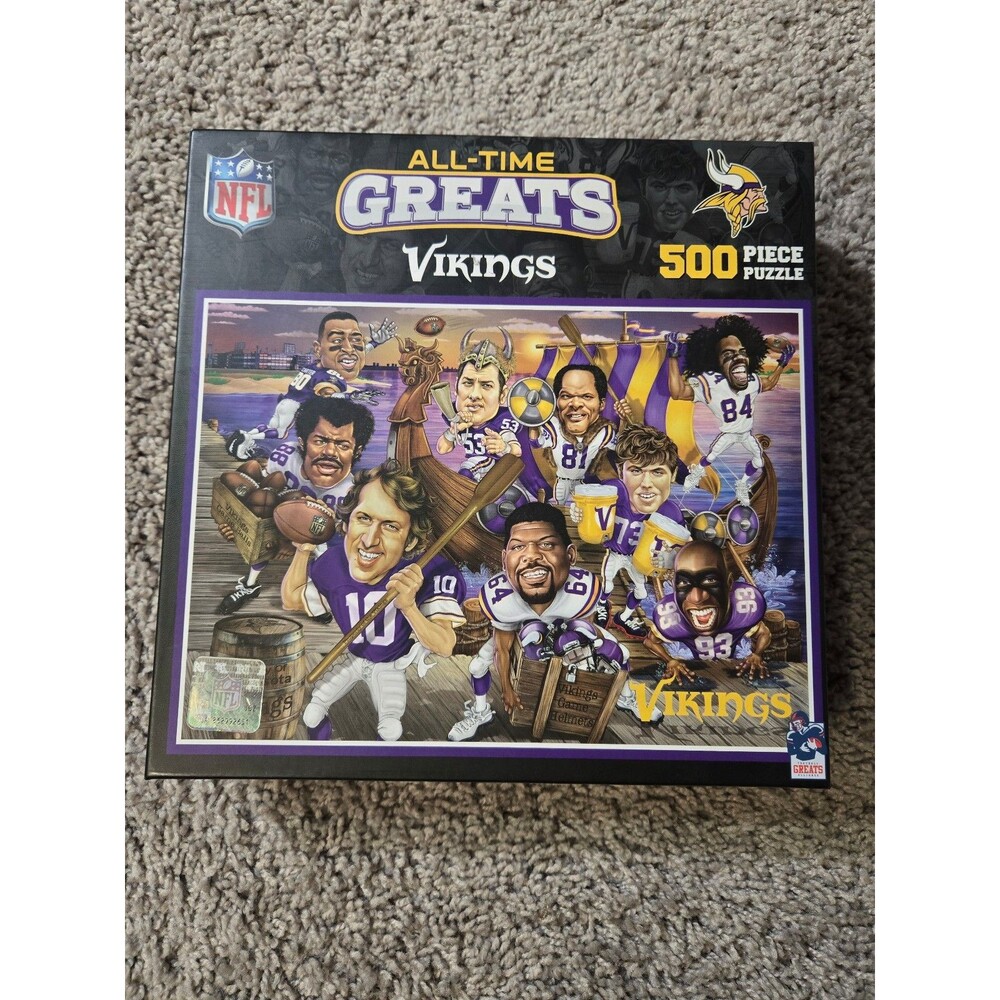 MasterPieces 500 Piece Sports Puzzle NFL Minnesota Vikings Greats of all time